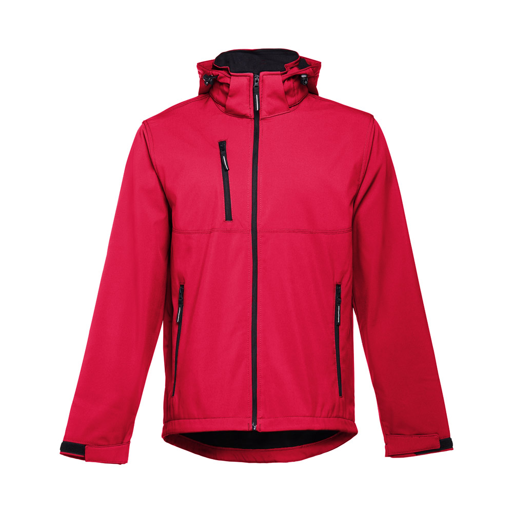THC ZAGREB II. Softshell herrejakke i polyester og elastan