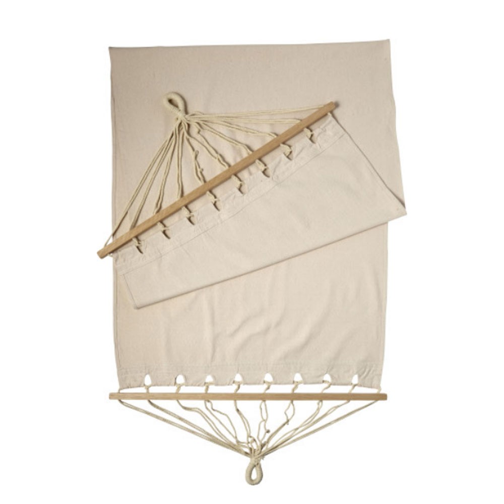 Polyester lærredshængekøje med trækanter - Ella