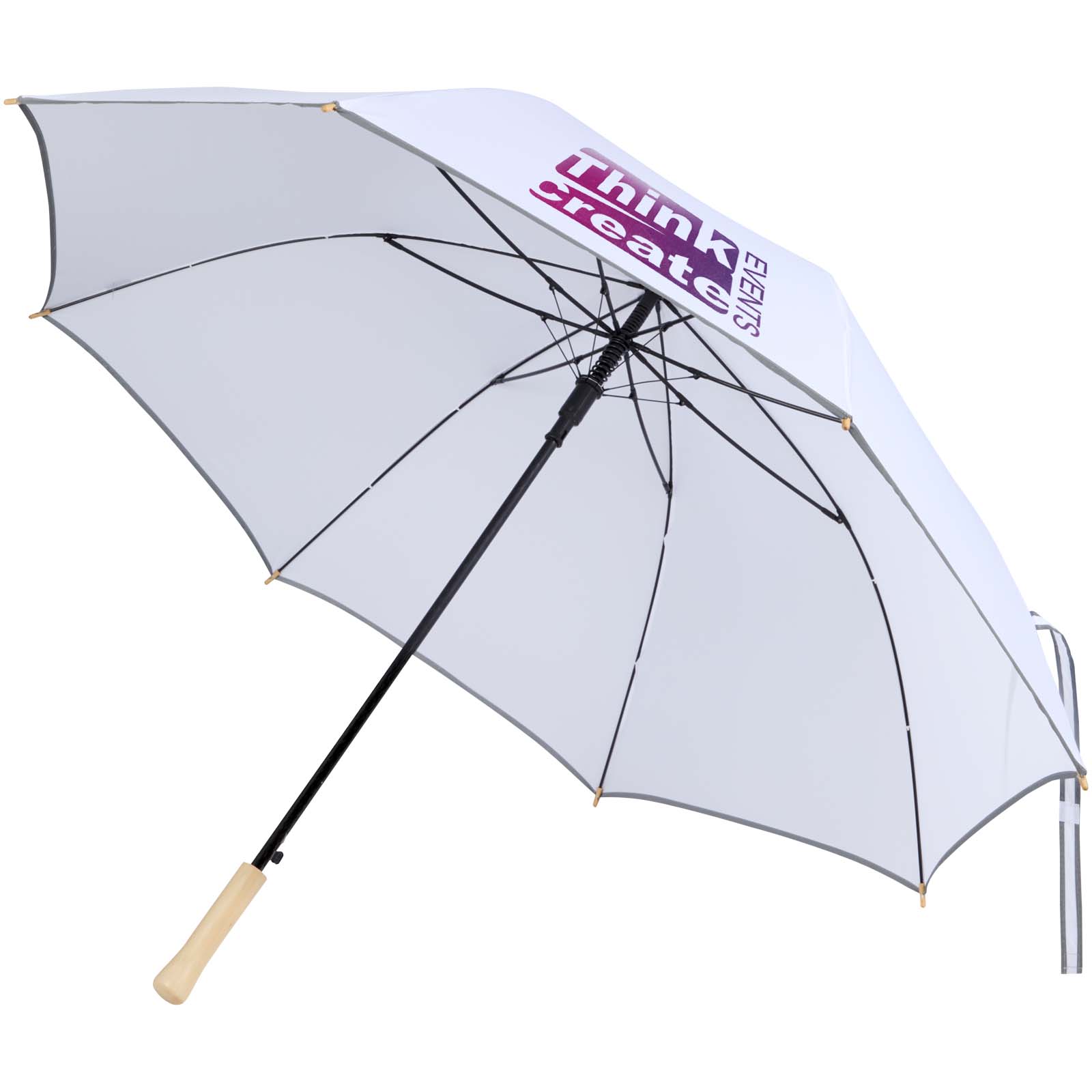 Norman 30" stormparaply i RPET med automatisk åbning og jeres logo trykt med logo