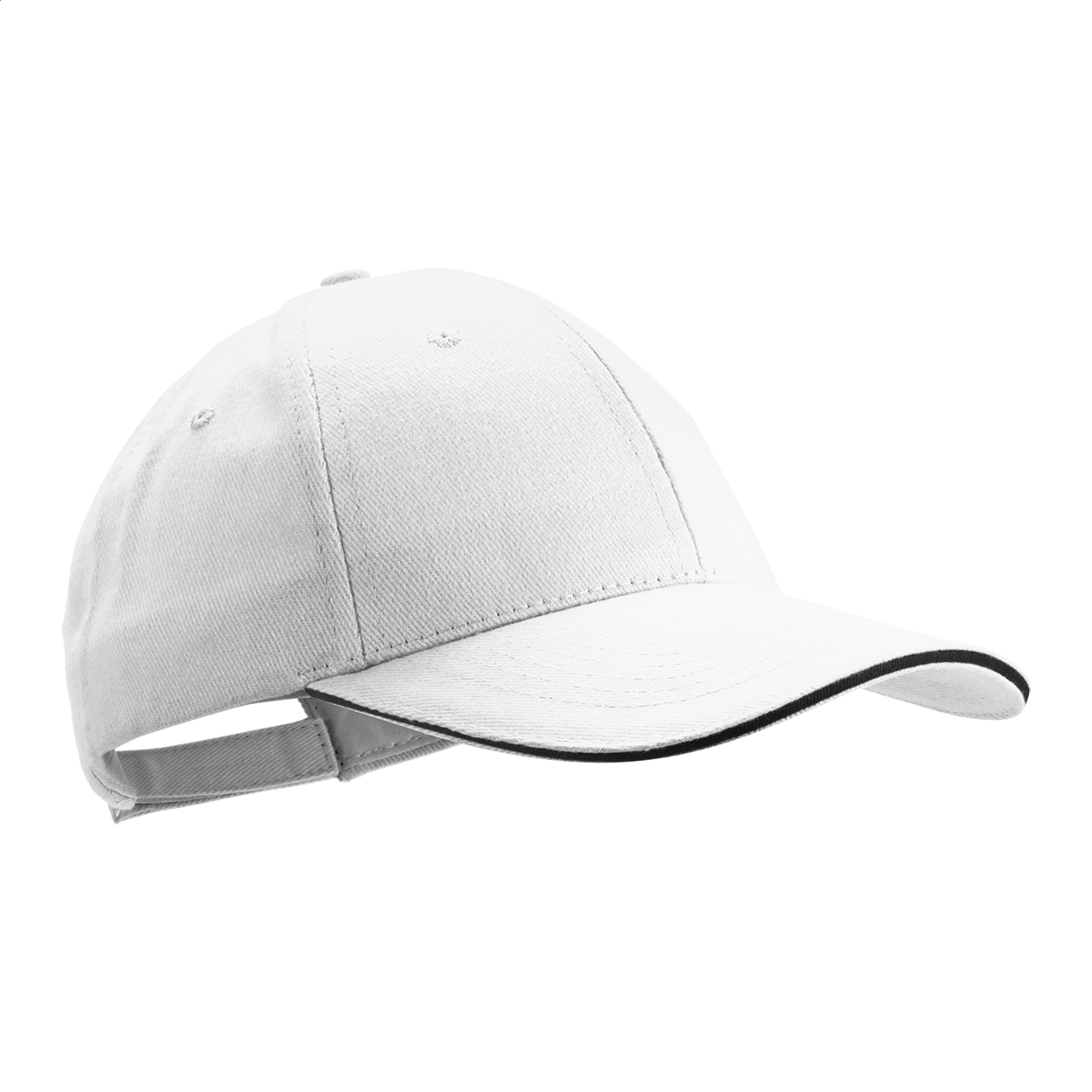 Rivera 6-panel baseballkasket i børstet bomuld med logo trykt med logo