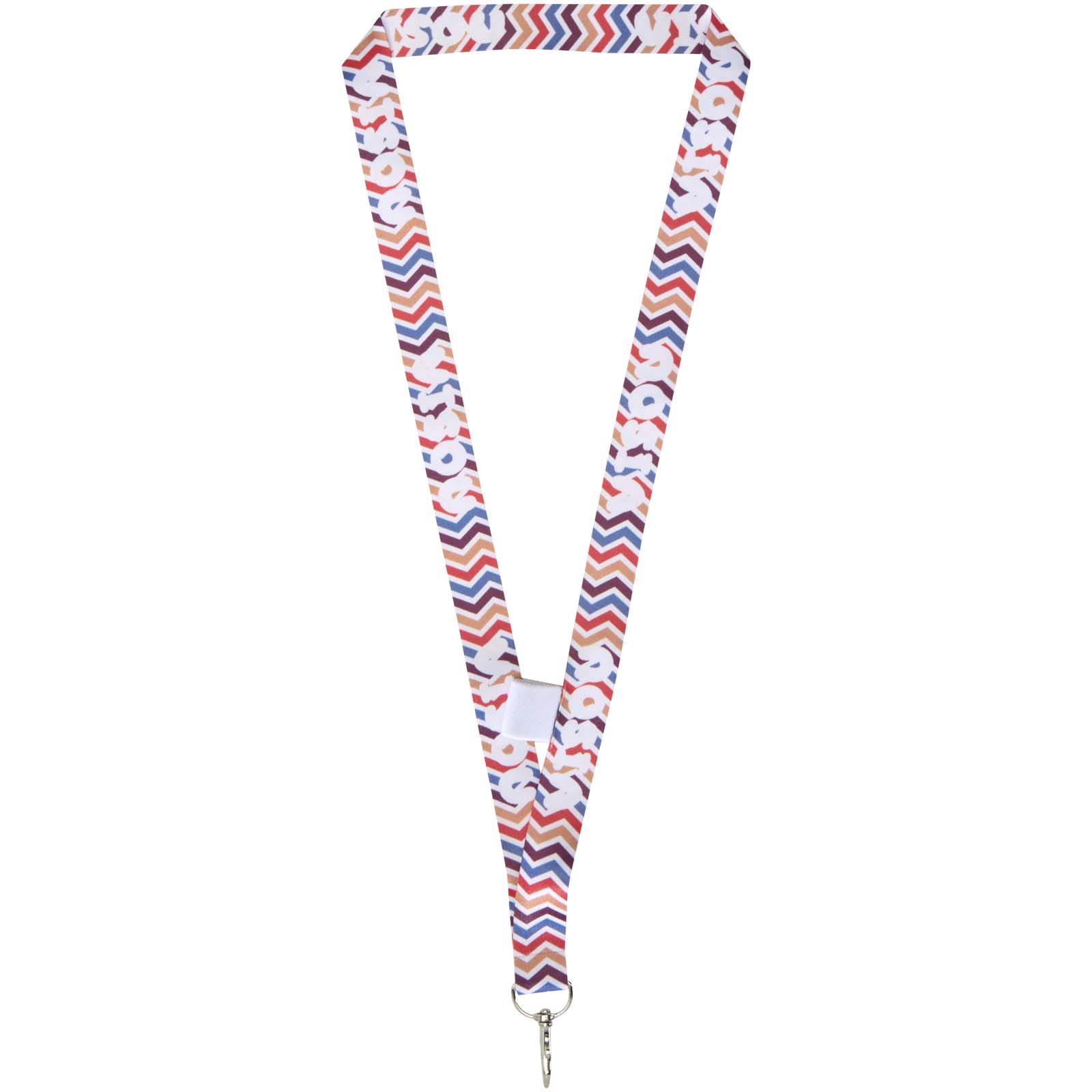 Neve lanyard med løkke og sublimationstryk med logo, produceret i Europa trykt med logo