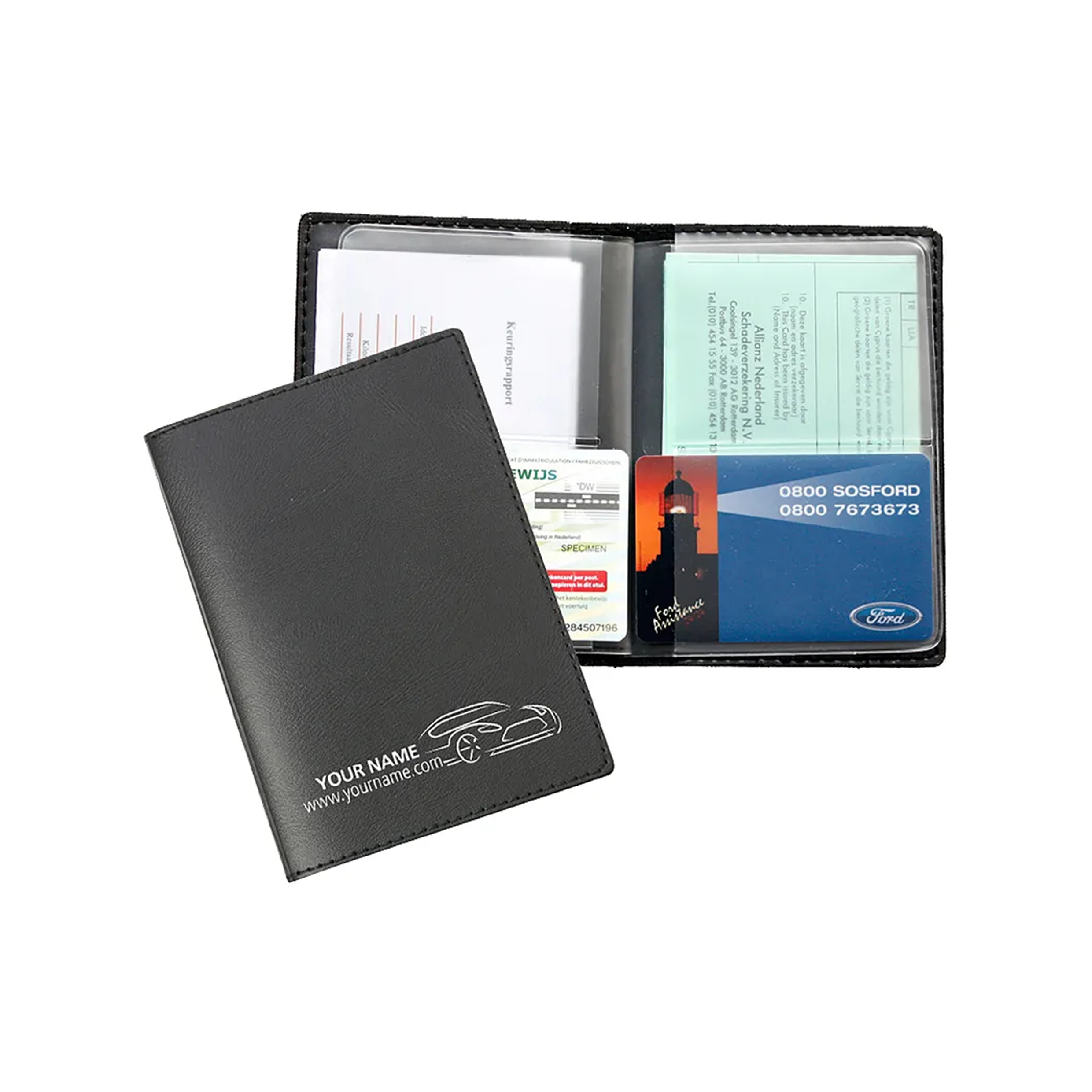 Kørekortetui i kunstlæder - Wilma