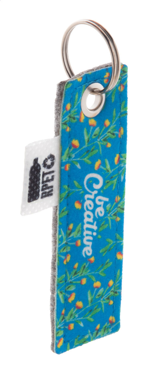 Personlig Nøglering i RPET Filt - Ishøj