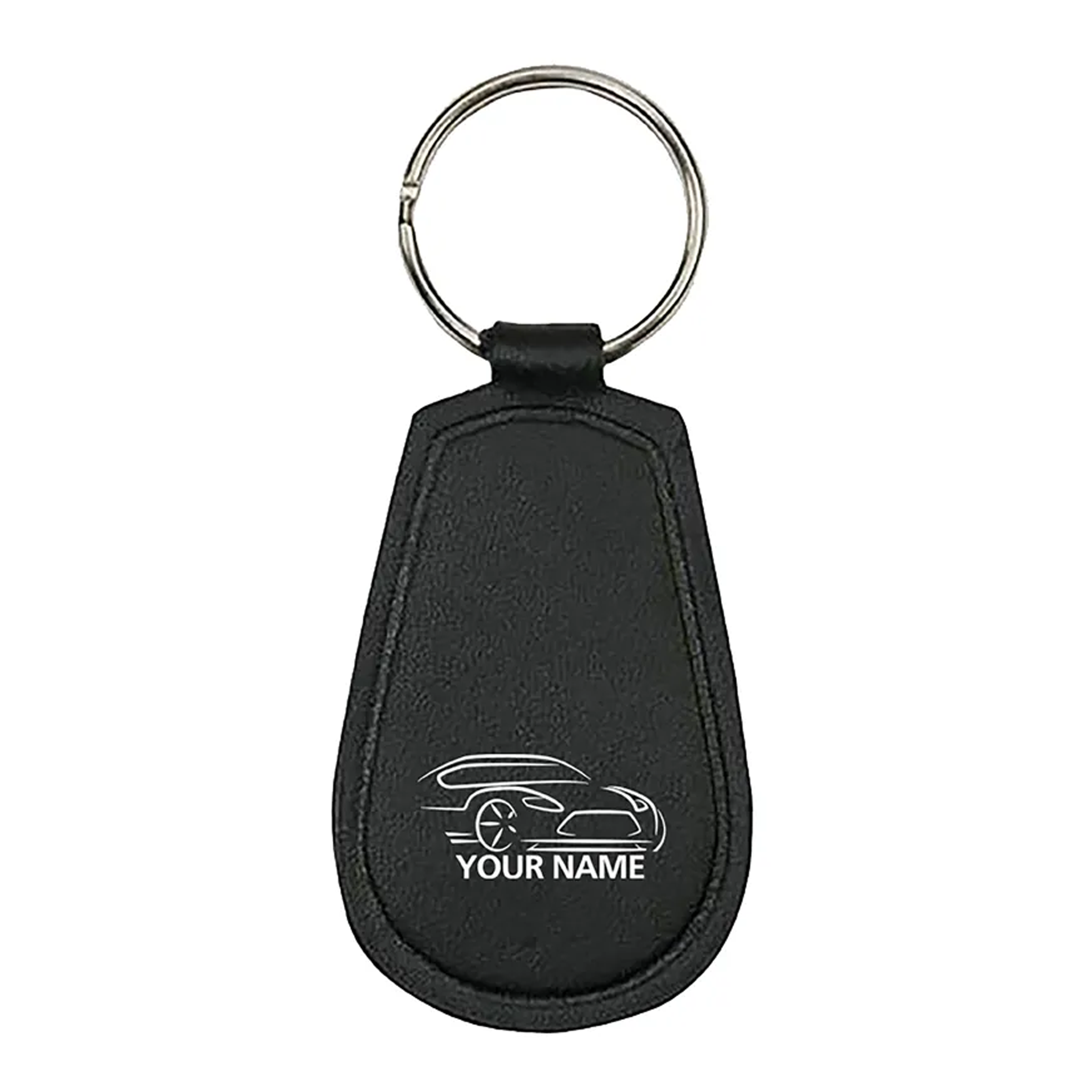 Læder Nøglering - Julie