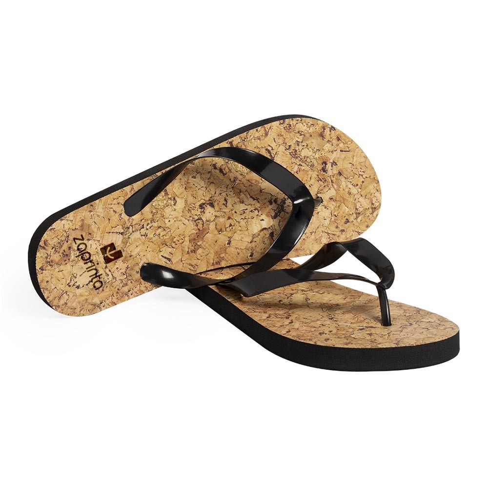 Naturinspirerede flip-flops med kork-effekt - Clara