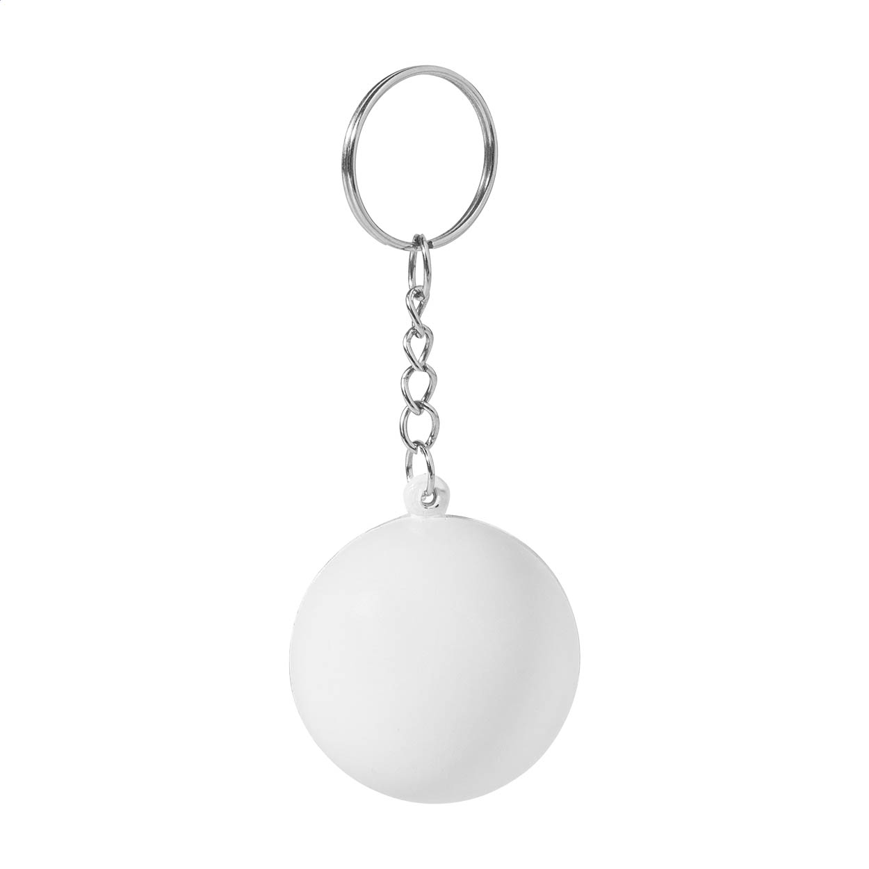Relixa Fob antistress-nøglering med lille PU-skumbold og jeres logo