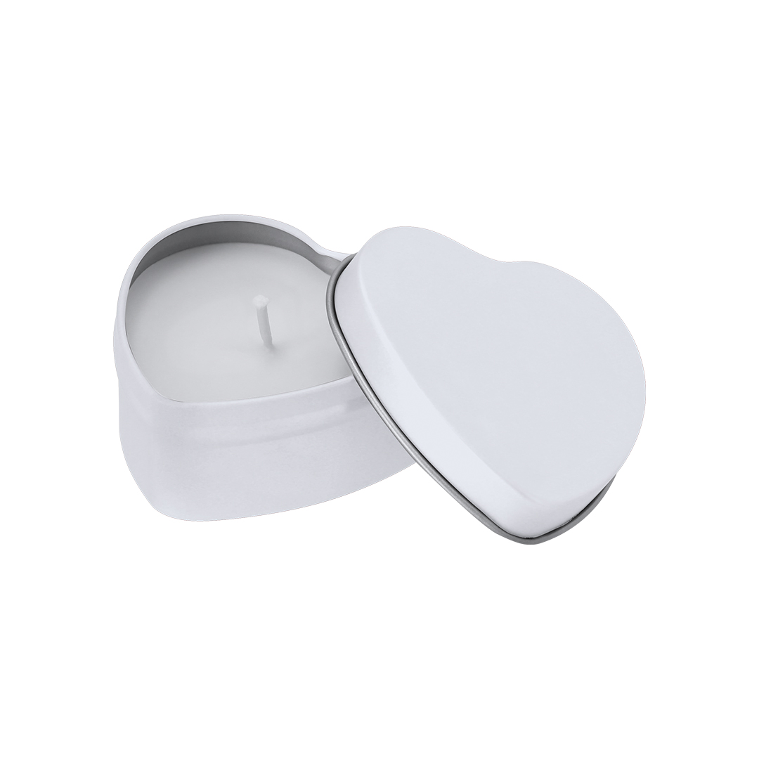 Hjerte Duftlys - Astrid trykt med logo