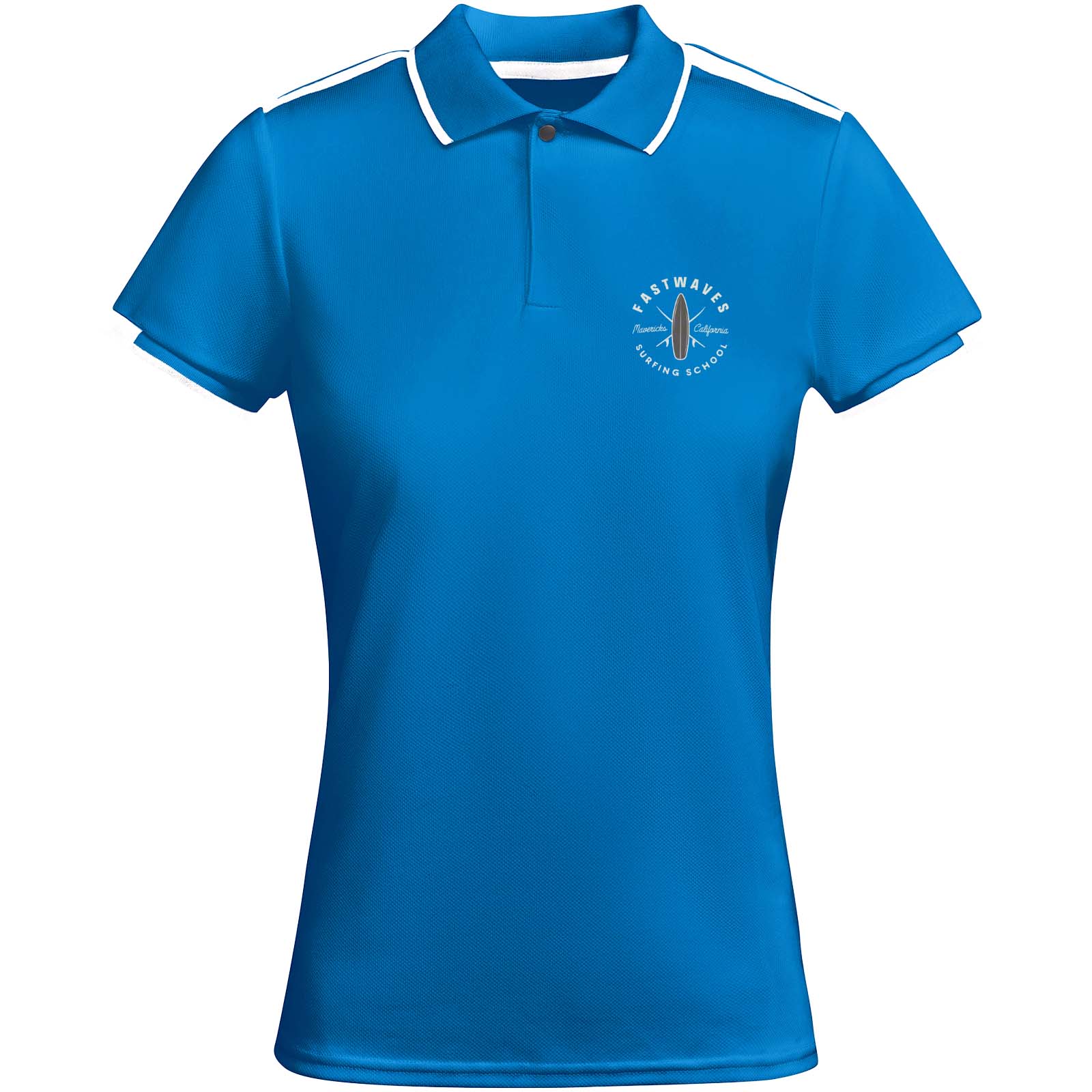 Sporty Elegance Kortærmet Polo - Eva trykt med logo