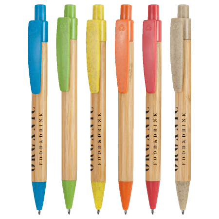 Bambus Trykknap Pen - Freja