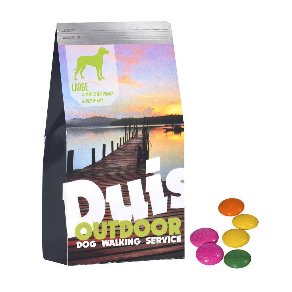 Trykt madpose med mini chokolader - Silkeborg