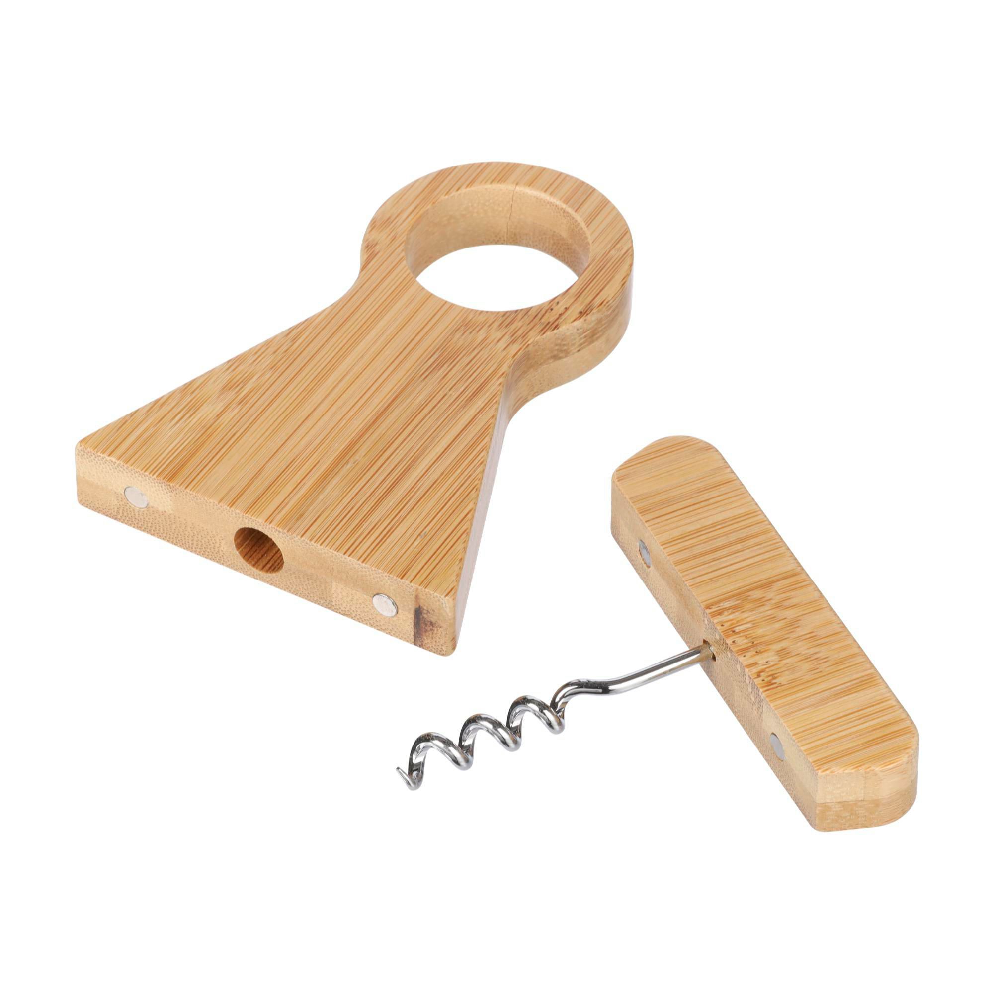 Vinflaskeholder Vincio | Genanvendt bambus