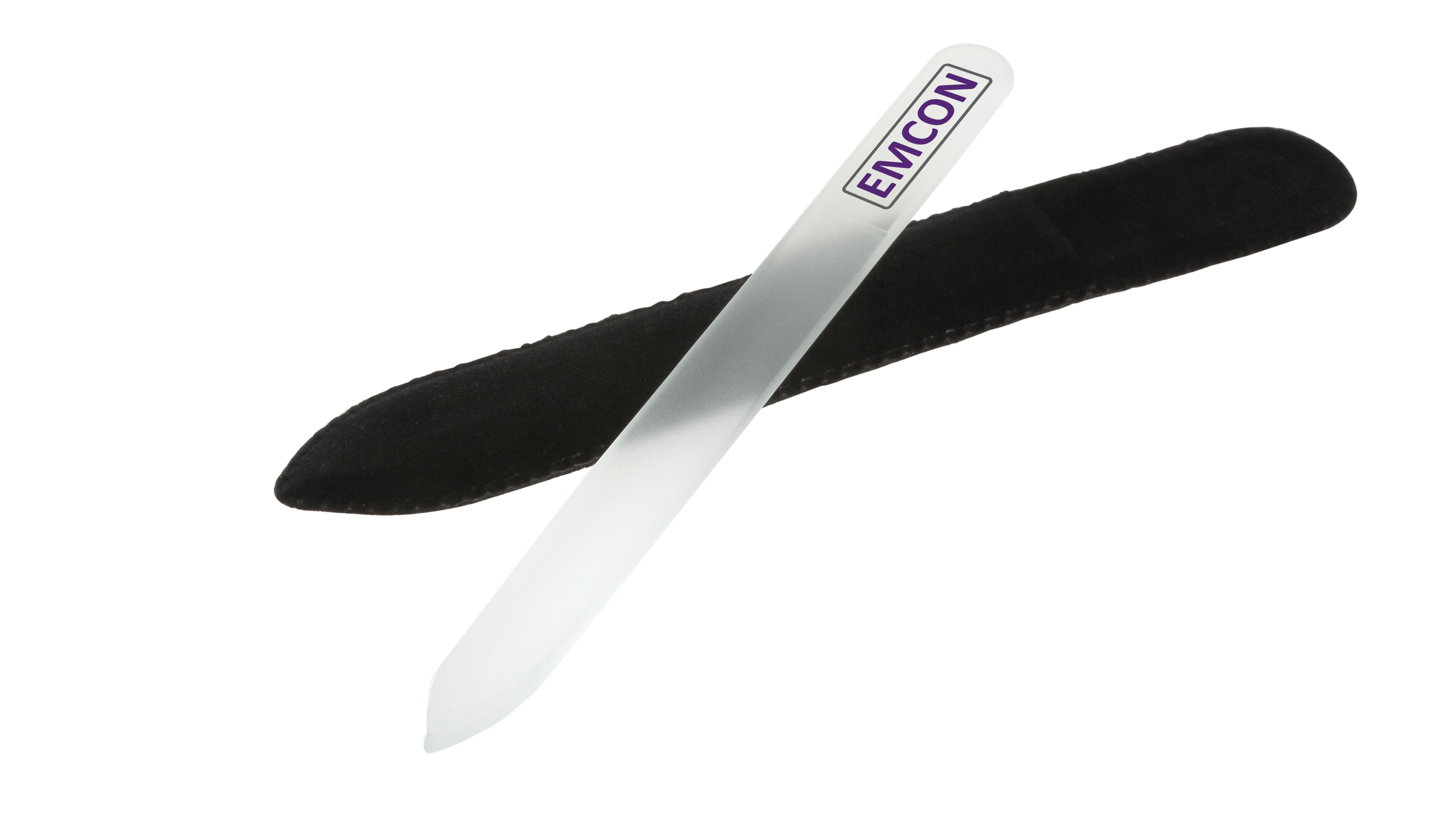 Glas neglefil med fløjls etui - Østerby