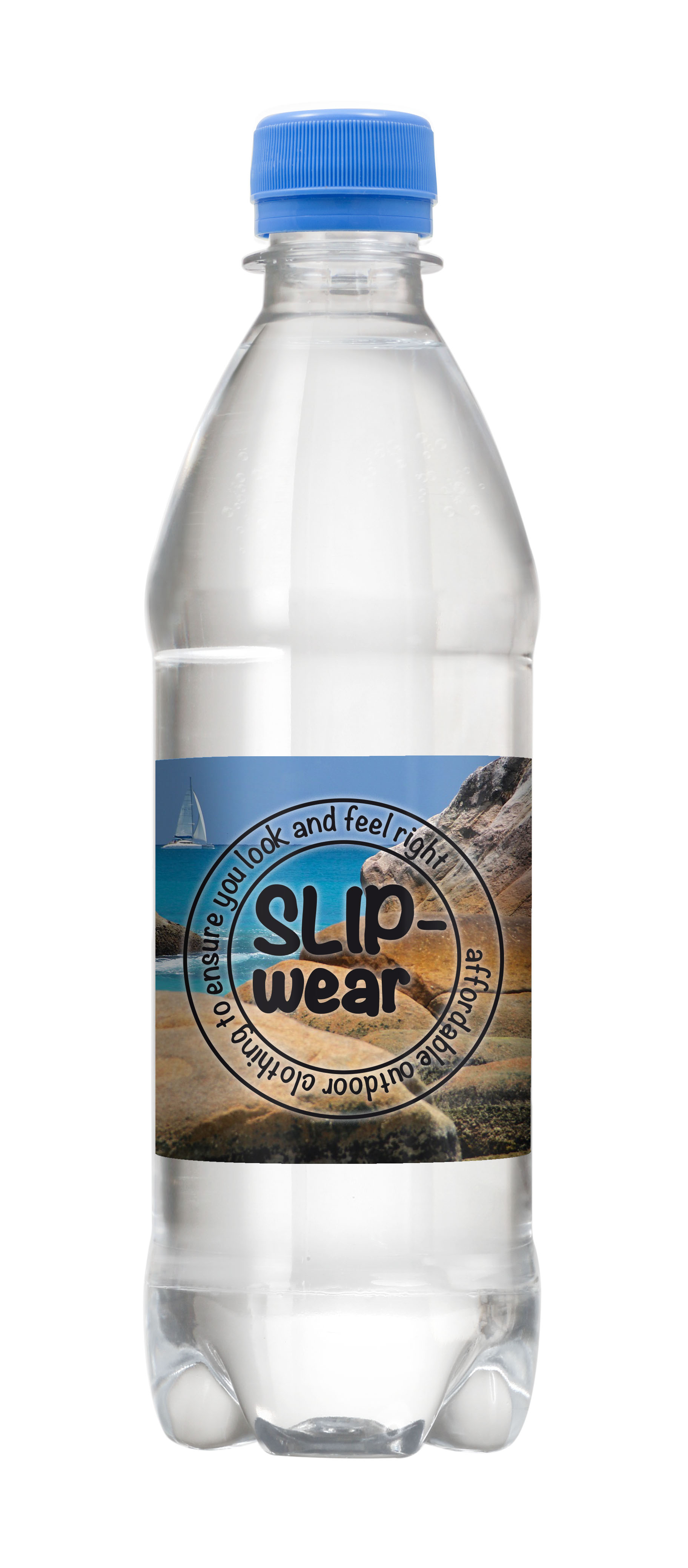 Danskvand 500 ml med skruelåg - Jystrup trykt med logo