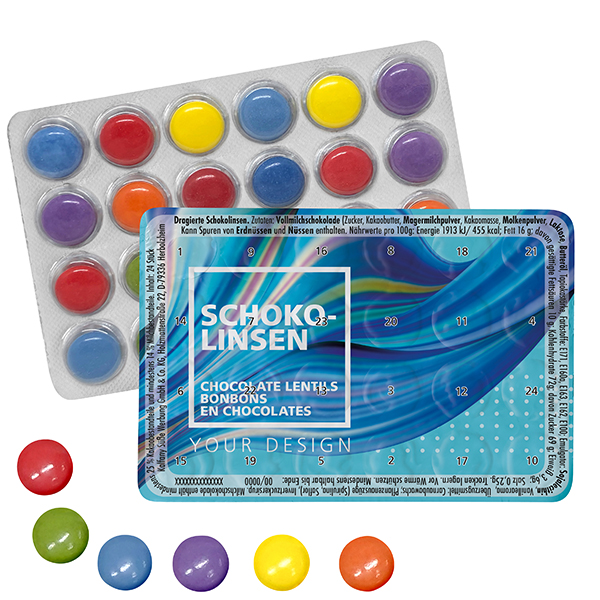 Verdens mindste chokolade linse kalender - Isabella