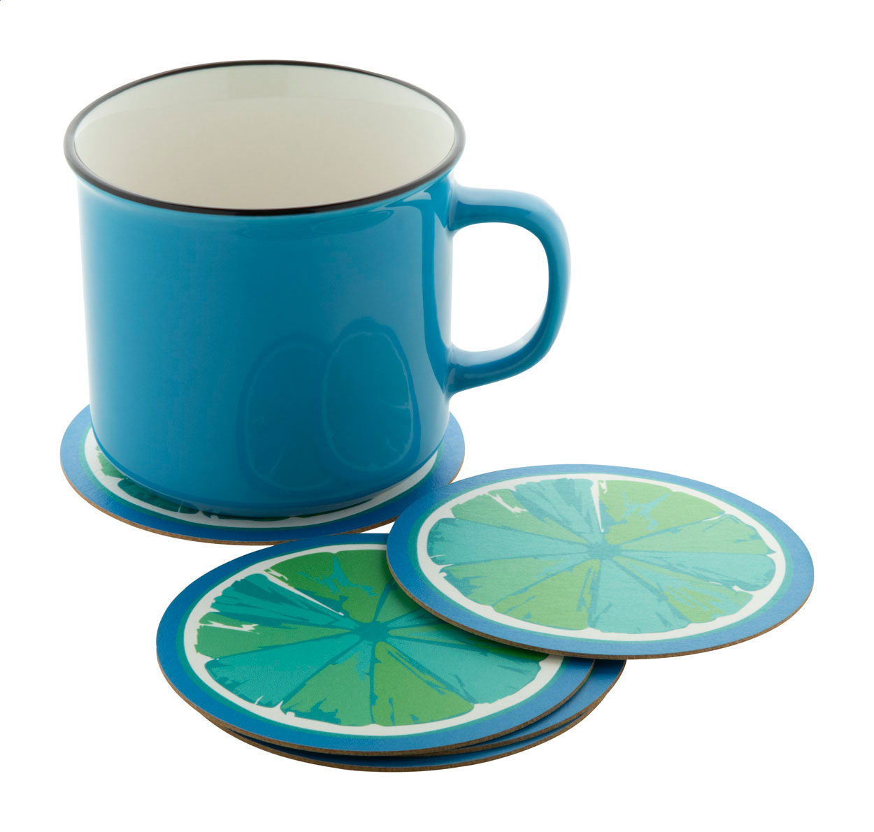 Skræddersyet Square Paper Coaster - Anne trykt med logo