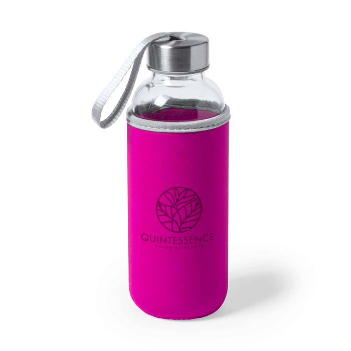 Neopren-beklædt glasvandflaske 420ml - Skagen