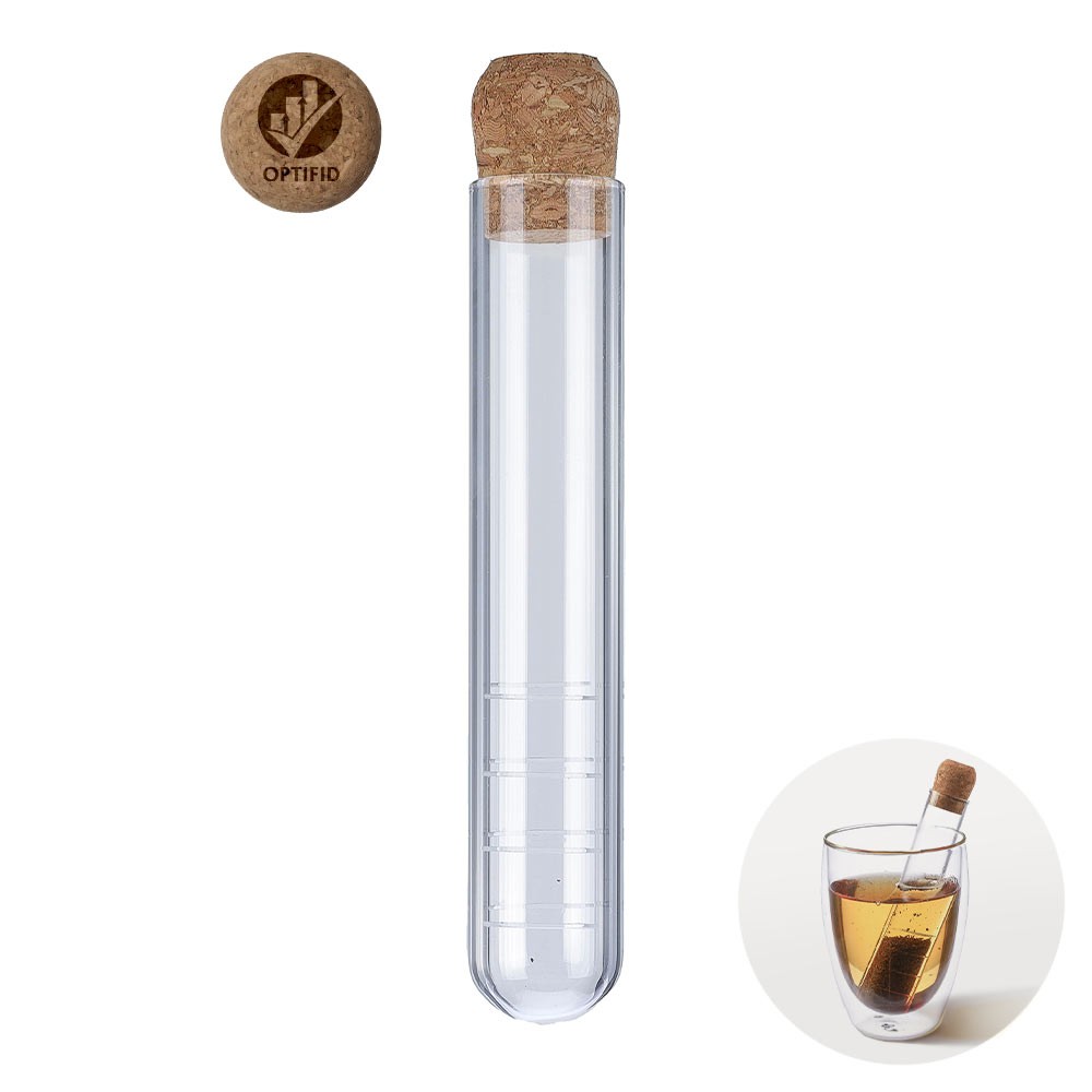 Glas te-infuser med korklåg - Greve