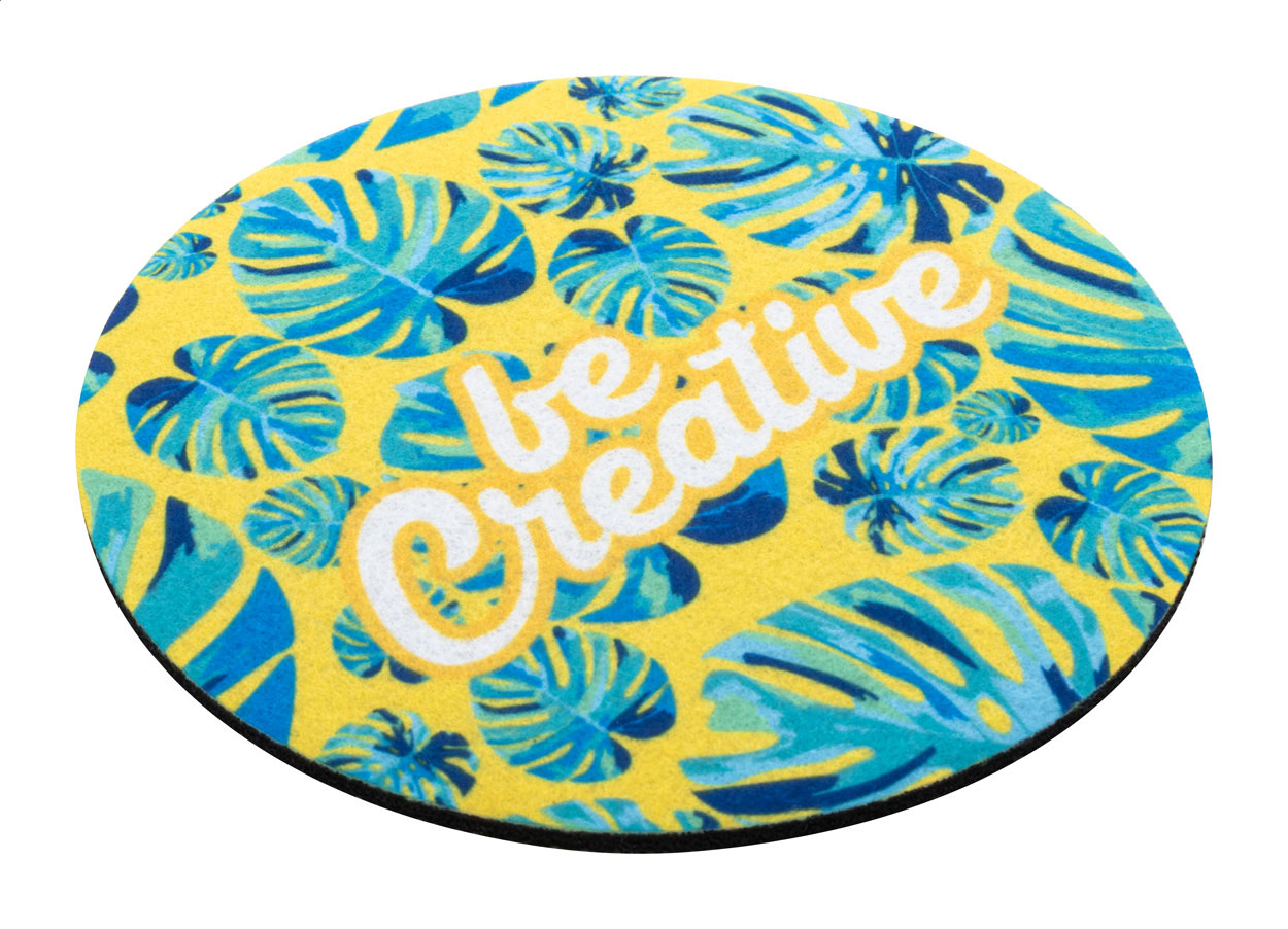 Drikke+ RPET filt coaster - Emma trykt med logo