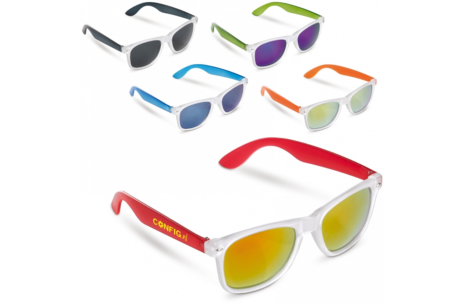 Trendy frostfarvede solbriller med UV400-filter - Bramsnæs