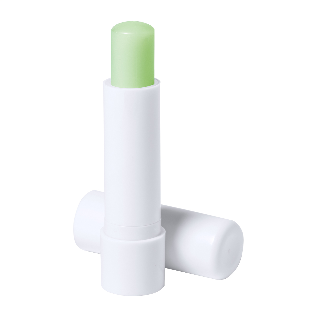 Avelox læbepomade med aloe vera og SPF15 i ABS-holder med logo trykt med logo