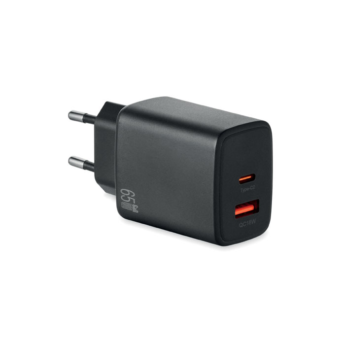 EU 2-polet vægadapter/oplader