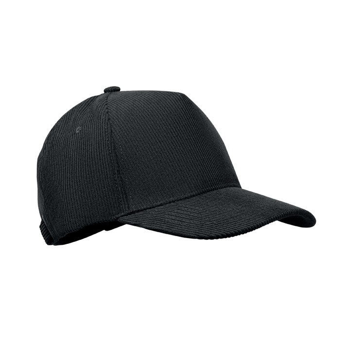 5-panels fløjl baseballkasket