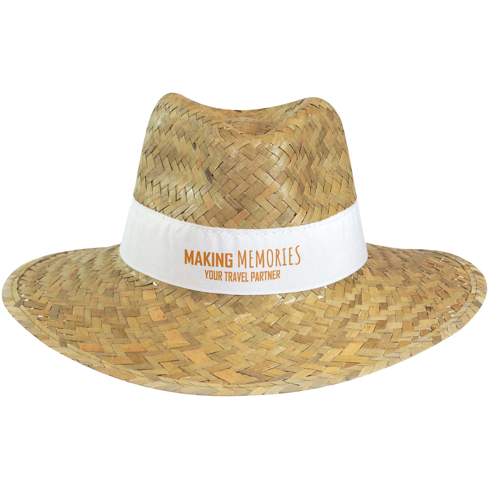 Sommerelegance Panama Hat - Emma trykt med logo